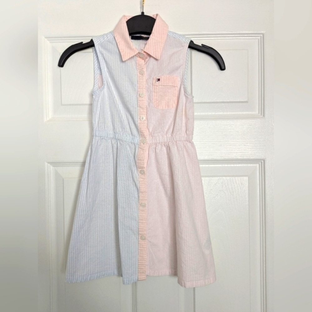 Tommy Hilfiger Lightweight Button-Down Sleeveles Shirt Dress